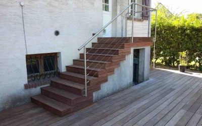 Terrasse en Padouk de 50m2 à Saint Remy l’Honoré